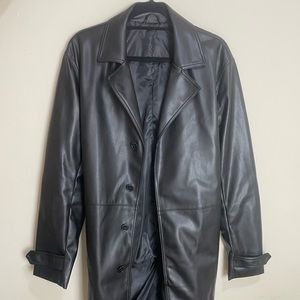 Zara faux leather coat